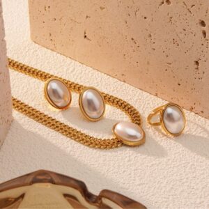 Conjunto 3pzs en pelas blancas