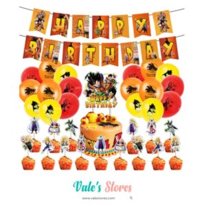 Dragon Ball Z Goku - Decoración / Feliz Cumpleaños Set Infantil