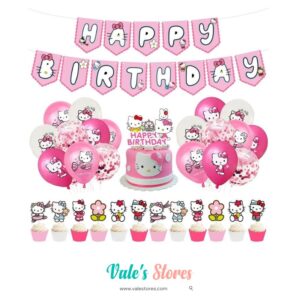 Hello Kitty - Happy Birthday - Decoración / Feliz Cumpleaños Set Infantil