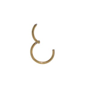 piercing redondo pequeño 0.8*8mm  para Nariz Dorado, Acero inoxidable