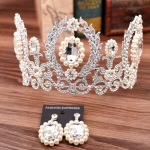 Corona diamantes multiples retro / Tono Silver