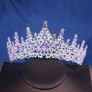 Corona silver color violeta