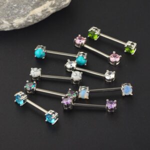 Par de anillo de pecho - Disponible tono blanco