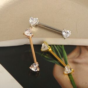Par de anillo de pecho - Disponible Tono Silver y Gold (2 Unidades)