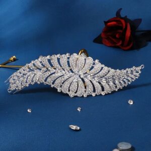 Accesorio para el cabello tono Silver full diamantes estilo1