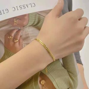 Pulsera gold color best sale