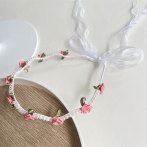 Tocado para el cabello flores rositas