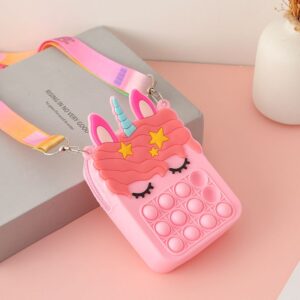 Bolsito PopIt infantil Unicornio Pink Color