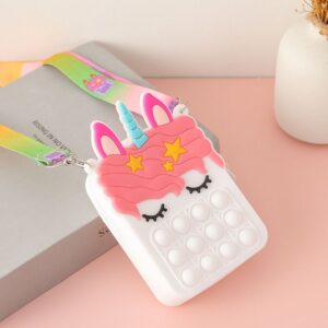 Bolsito PopIt infantil Unicornio White Color