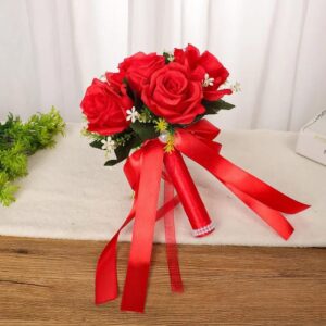 Ramo novia con cinta red color