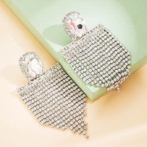 Aretes multiples diamantes color white
