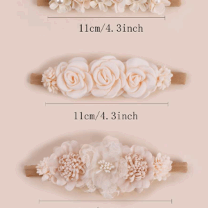 Set 3 Unidades | Accesorio para el cabello niñas | Beis Color
