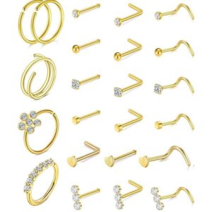Set 23 piezas, piercing gold color | Nueva Colección