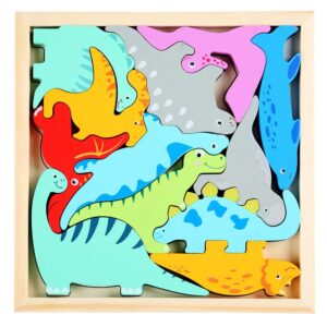 Juegos didácticos estilo dino / dimensión de ancho y alto: 16cm-16cm