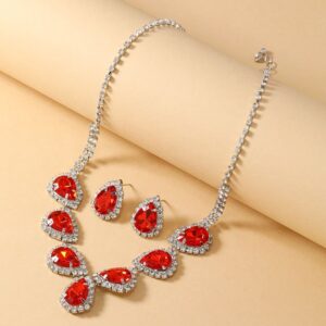 Set red color gotitas de agua color rojo