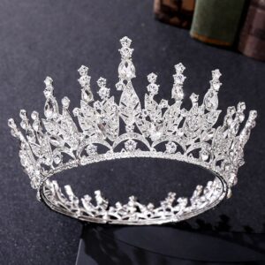Corona alta elegante nueva colección full diamantes white