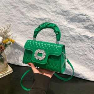 Bolso de mano green color nueva colección
